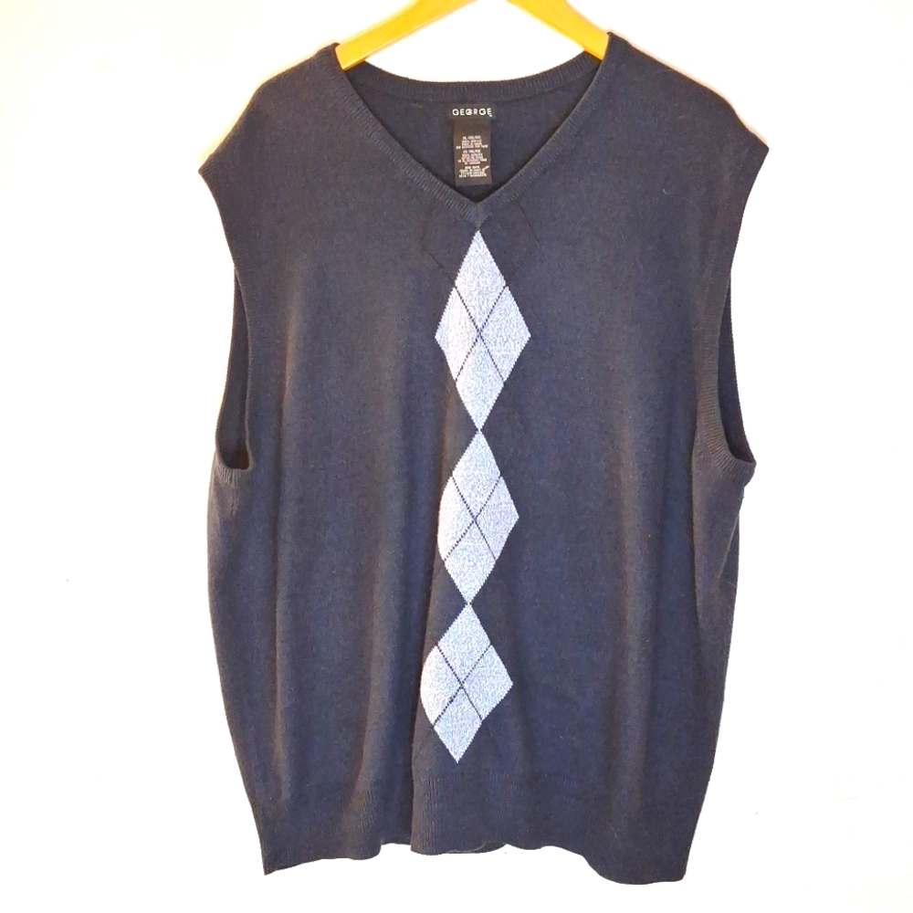 Men's Navy Blue Sweater Vest